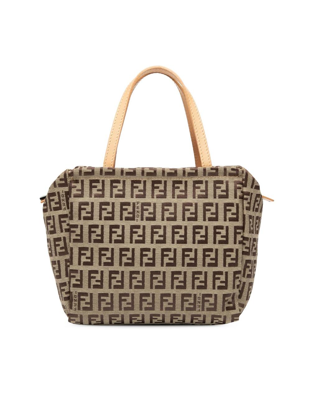 Fendi Zucchino Canvas Handbag Pre-Loved #358568F42B